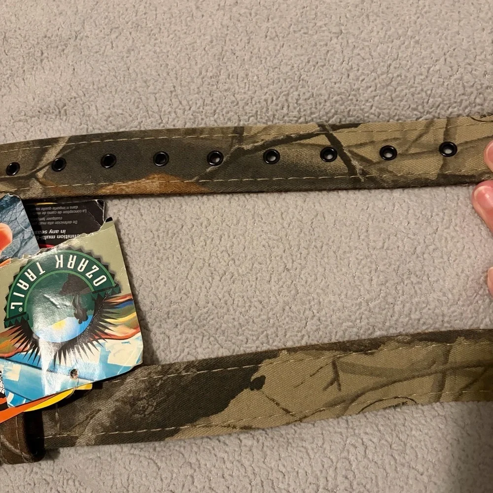 Camo Print Men's Belt with Matte Black Buckle OZARK TRAIL 30-38 CAMOUFLAGE NEW 🆕